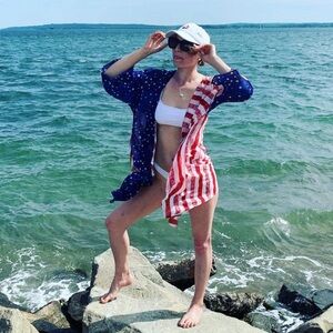 American Flag Kimono - One Size